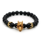 Gold Lucky Wolf Bracelet
