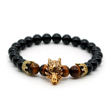 Gold Lucky Wolf Bracelet
